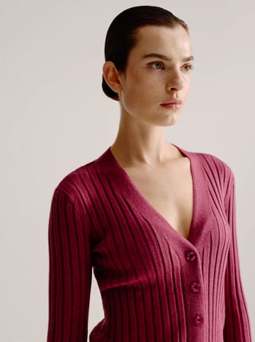 Josephine & Co Kardigan "Lieve" w kolorze jagodowym