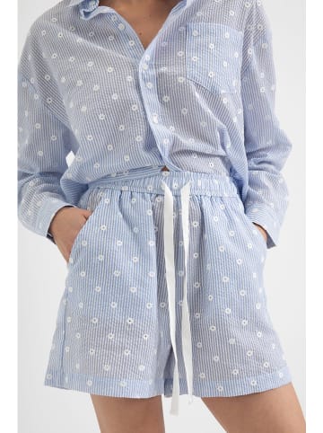 Josephine & Co Shorts "Douwe" in Hellblau/ Weiß