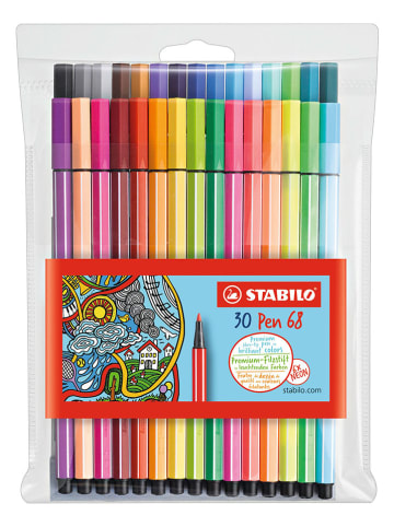 STABILO Premium-Filzstifte "- STABILO Pen 68" - 30 Stück