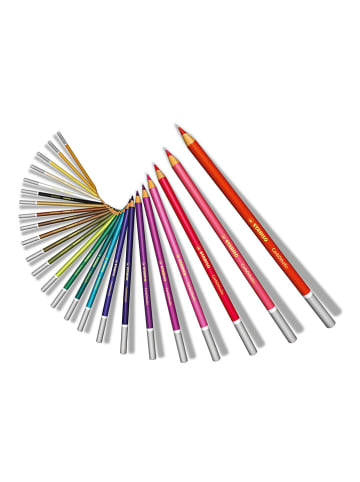 STABILO Pastellkreidestifte "STABILO CarbOthello" -36er Metalletui- verschiedene Farben