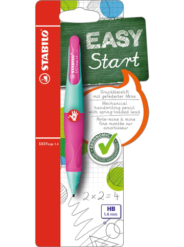 STABILO Druckbleistift "Easy ergo" - Rechtshänder - in Türkis/ Pink