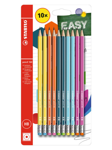 STABILO Bleistifte mit Radierer STABILO pencil 160 - 10 Stück 