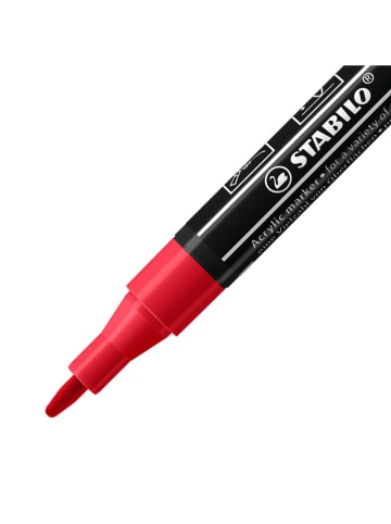 STABILO Markery permanentne (5 szt.) "STABILO FREE Acrylic Royal"