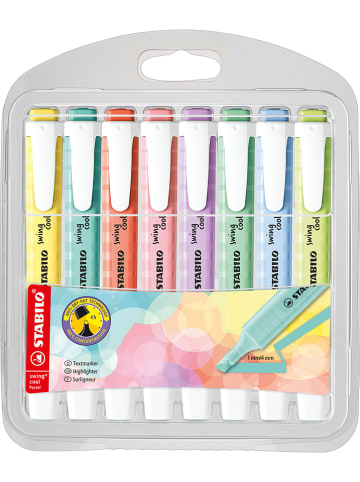 STABILO Textmarker "Swing cool - Pastel Edition" - 8 Stück