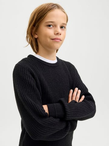 JACK & JONES Junior Sweter "Kaito" w kolorze czarnym