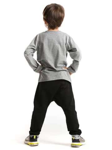 Denokids 2-delige outfit "XO" grijs/zwart