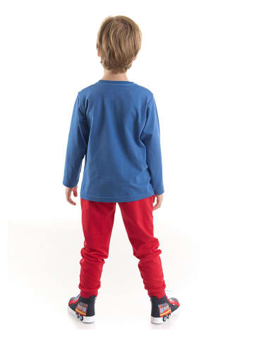 Denokids 2tlg. Outfit "Monsters Tour" in Blau/ Rot