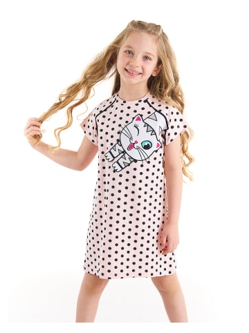 Denokids Sukienka "Dotted" w kolorze jasnoróżowym