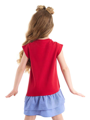 Denokids Sukienka "Cat" w kolorze czerwonym