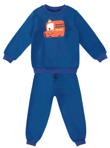 Denokids 2-delige outfit "Fire Hall" blauw