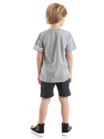 Denokids 2tlg. Outfit "Beach Gym" in Grau/ Anthrazit