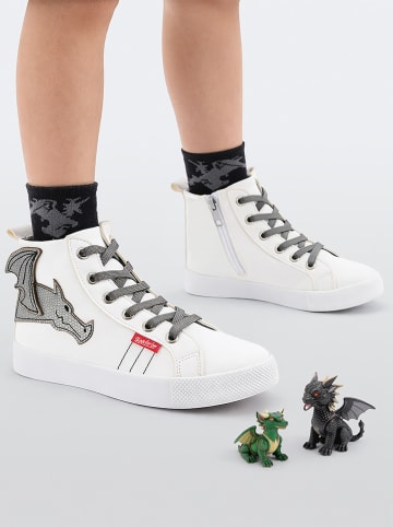 Denokids Sneakersy "Dragon" w kolorze białym