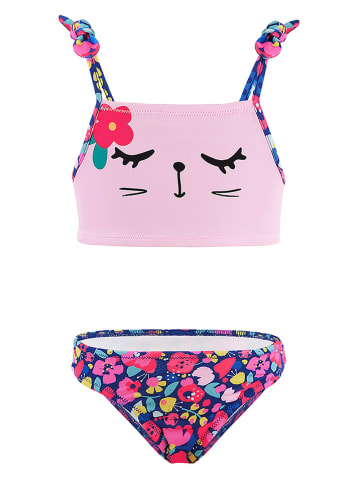 Denokids Bikini "Cat&Flowers" lichtroze