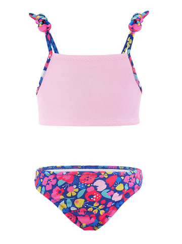 Denokids Bikini "Cat&Flowers" w kolorze jasnoróżowym
