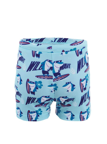 Denokids Badeshorts "Shark" in Hellblau