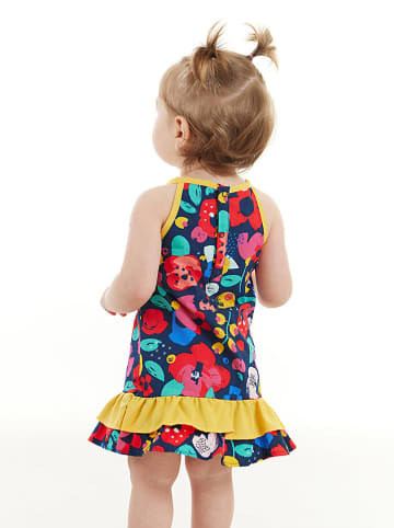 Denokids Jurk "Flowers" donkerblauw