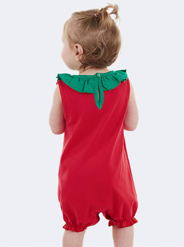 Denokids Jumpsuit "Strawberry" rood