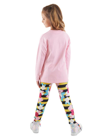 Denokids 2-delige outfit "Little Bee" lichtroze/meerkleurig
