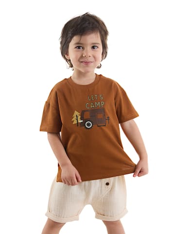 Denokids 2tlg. Outfit "Camp Muslin" in Hellbraun/ Beige