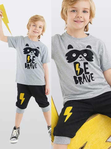 Denokids 2tlg. Outfit "Brave Boy" in Schwarz/ Grau
