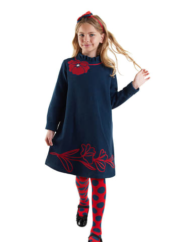 Denokids Sukienka w kolorze granatowym