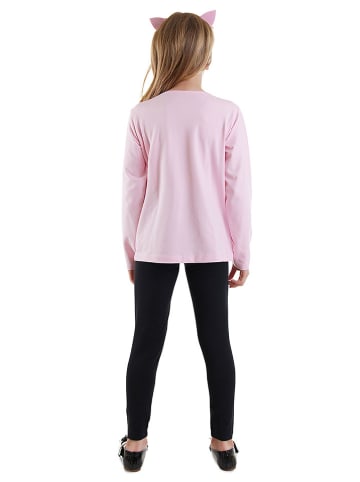 Denokids 2-delige outfit lichtroze/zwart