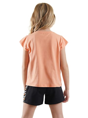 Denokids 2tlg. Outfit in Orange/ Schwarz