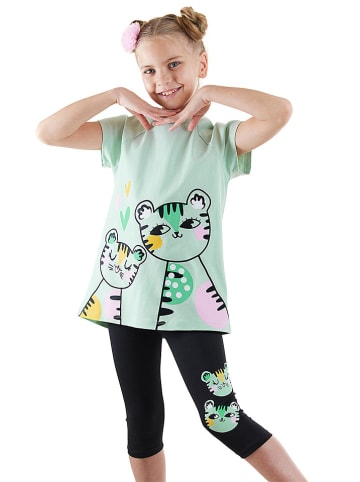 Denokids 2tlg. Outfit in Grün/ Schwarz