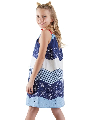 Denokids Kleid in Blau/ Hellblau
