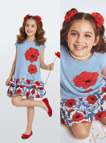 Denokids Sukienka w kolorze błękitnym