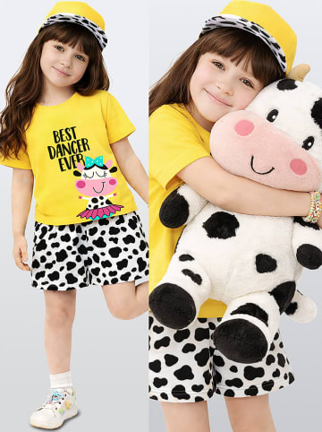 Denokids 2tlg. Outfit in Gelb/ Weiß/ Schwarz