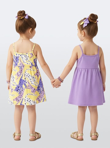 Denokids Sukienki (2 szt.) w kolorze żółto-fioletowym