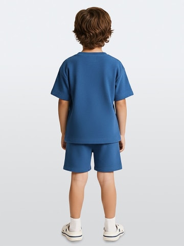 Denokids 2-delige outfit blauw