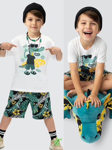 Denokids 2tlg. Outfit in Weiß/ Schwarz