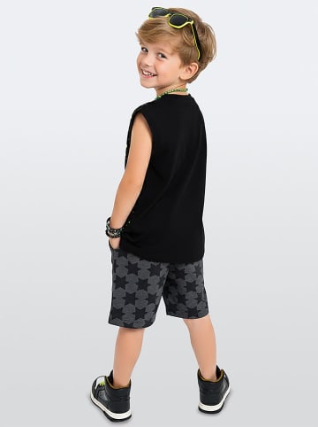 Denokids 2-delige outfit zwart/antraciet