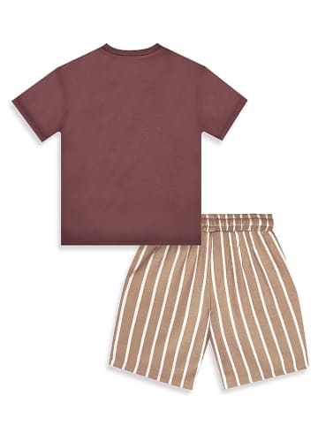 Denokids 2-delige outfit bruin/beige
