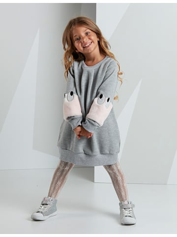 Denokids Sukienka "Fluffy" w kolorze szarym