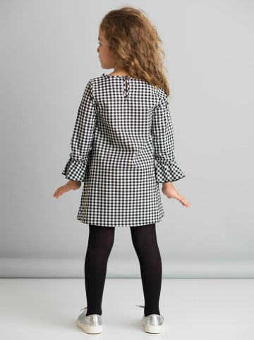 Denokids Jurk "Floral" zwart/wit