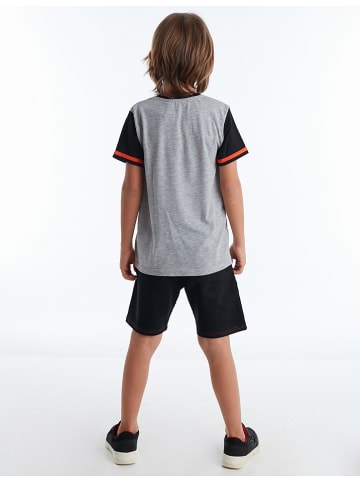 Denokids 2tlg. Outfit in Grau/ Schwarz