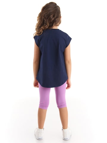 Denokids 2-częściowy zestaw "Jungle Cat" w kolorze fioletowo-granatowym