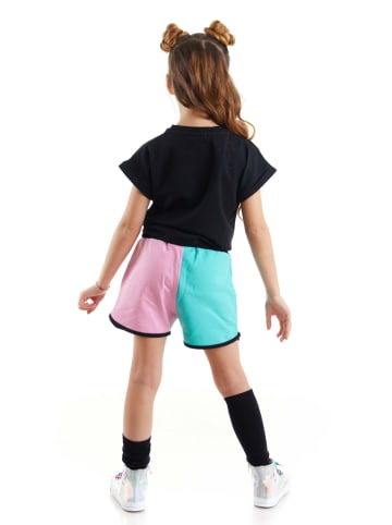 Denokids 2tlg. Outfit "Stars" in Schwarz/ Bunt