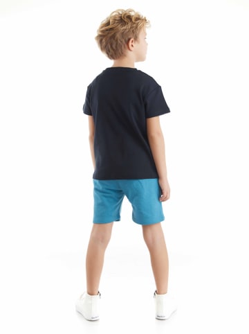 Denokids 2tlg. Outfit "Planets" in Schwarz/ Hellblau