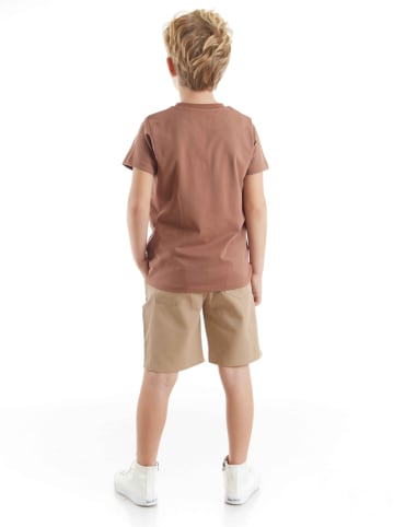 Denokids 2-delige outfit "Jeep Mood" lichtbruin/beige