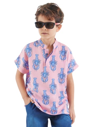 Denokids Shirt "Lobster" in Rosa/ Blau