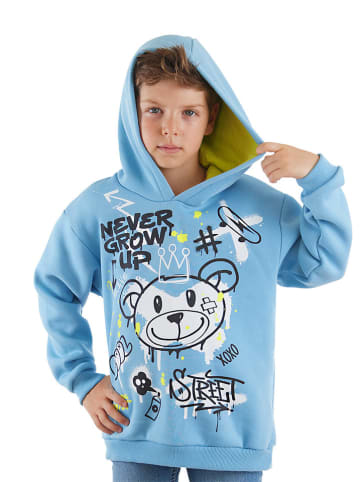 Denokids Hoodie "Cool Bear" blauw