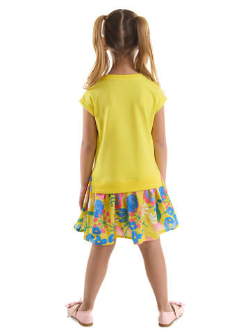 Denokids Jurk "Flower Garden" geel