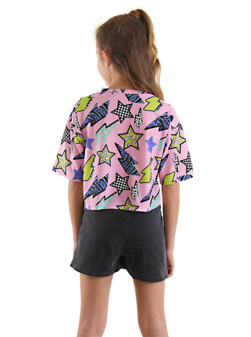 Denokids 2-delige outfit lichtroze/antraciet