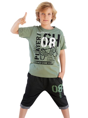 Denokids 2-częściowy zestaw "Player 08" w kolorze oliwkowo-antracytowym