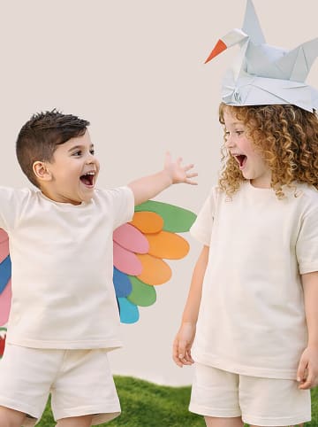 Denokids Koszulka w kolorze kremowym