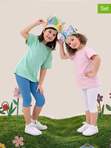 Denokids 2er-Set: Leggings in Blau/ Weiß